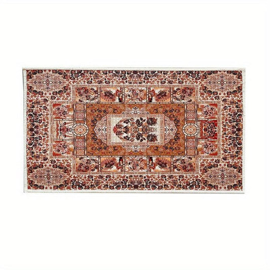 Boho Washable Persian Area Rug Soft Distressed Entryway Kitchen Bedroom Rug