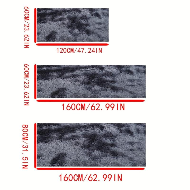Modern Tie Dyed Shag Area Rug Plush Fluffy Indoor Carpet
