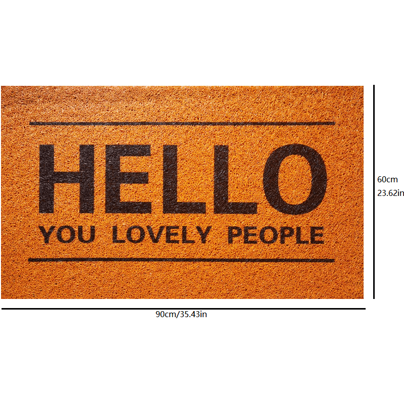 1pc Welcome Door Mat, Non Slip Bathroom Floor Mat for Home Decor