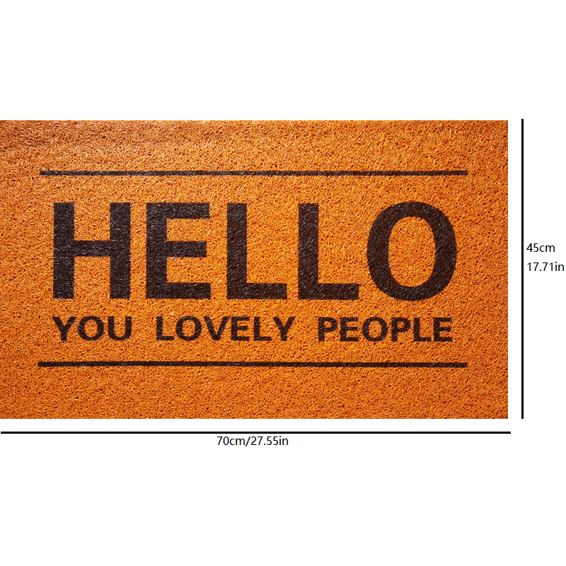 1pc Welcome Door Mat, Non Slip Bathroom Floor Mat for Home Decor