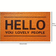 1pc Welcome Door Mat, Non Slip Bathroom Floor Mat for Home Decor