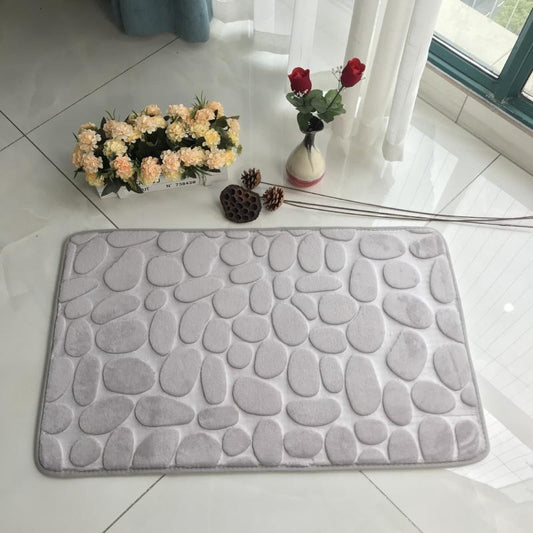 Non Slip Stone Embossed Carpet for Home Bedroom Kitchen and Bathroom