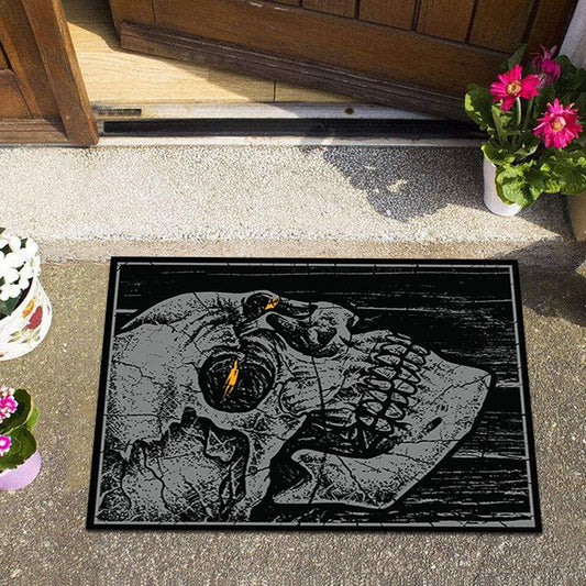 Skull Rugs Halloween Horror Themed Decorative Floor Mat