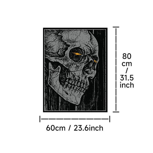 Skull Rugs Halloween Horror Themed Decorative Floor Mat