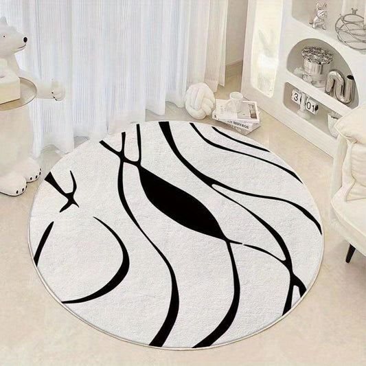 Soft Non Slip Round Area Rug Home Bathroom Decor