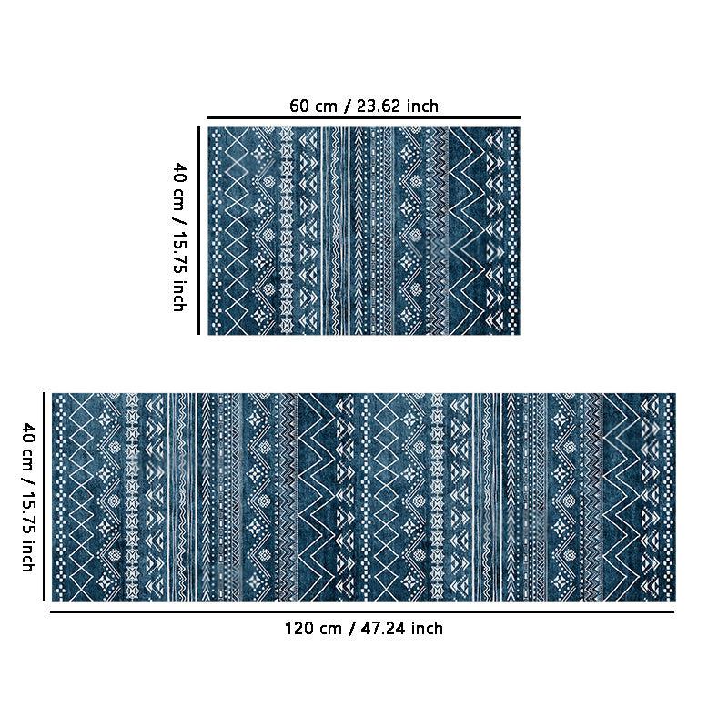 Nordic Style Kitchen Mat Absorbent & Anti Slip 15.75 x 23.62 Inches