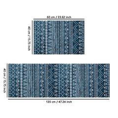 Nordic Style Kitchen Mat Absorbent & Anti Slip 15.75 x 23.62 Inches