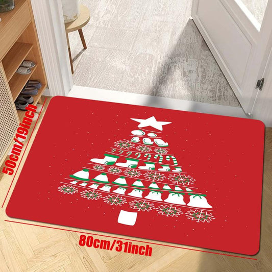 Christmas Party Rug Tree Print Living Room Bedroom Rug