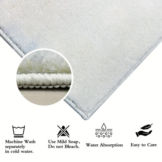Kids Soft Gradient Carpet, Non-slip Washable Mat for Bedroom