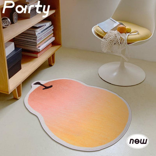 Fruit Kitchen Rug Mango Pear Grapes Cherry Soft Fluffy Carpet