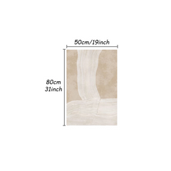 Modern Soft Area Rug for Living Room - Abstract Lines Fluffy Mat
