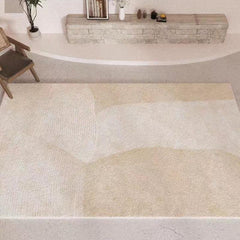 Modern Soft Area Rug for Living Room - Abstract Lines Fluffy Mat