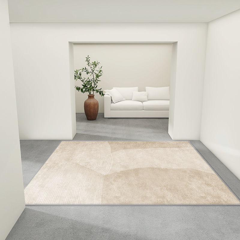 Modern Soft Area Rug for Living Room - Abstract Lines Fluffy Mat