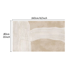 Modern Soft Area Rug for Living Room - Abstract Lines Fluffy Mat