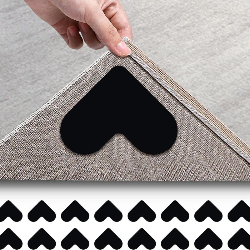 16pcs Non Slip Rug Pads Keep Carpets Secure on Hardwood & Tile Floors