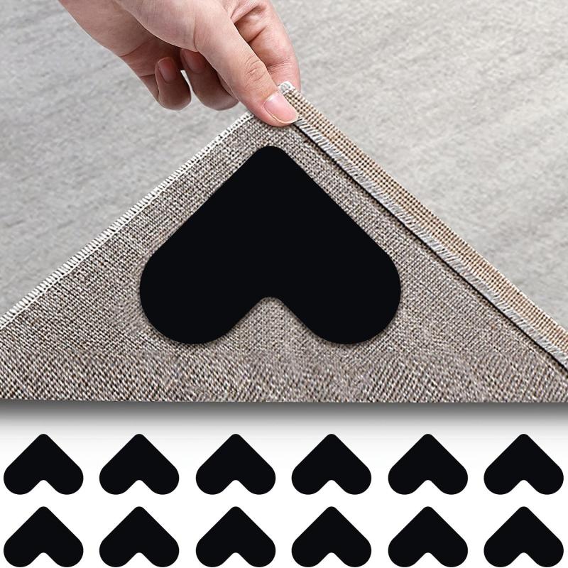 16pcs Non Slip Rug Pads Keep Carpets Secure on Hardwood & Tile Floors