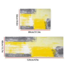 Yellow Kitchen Mat Anti Slip Absorbent Bath Mat