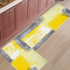 Yellow Kitchen Mat Anti Slip Absorbent Bath Mat