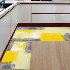 Yellow Kitchen Mat Anti Slip Absorbent Bath Mat