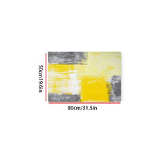 Yellow Kitchen Mat Anti Slip Absorbent Bath Mat