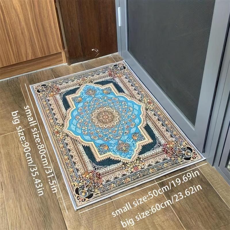 Vintage Non-slip Floral Welcome Door Mat