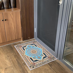 Vintage Non-slip Floral Welcome Door Mat
