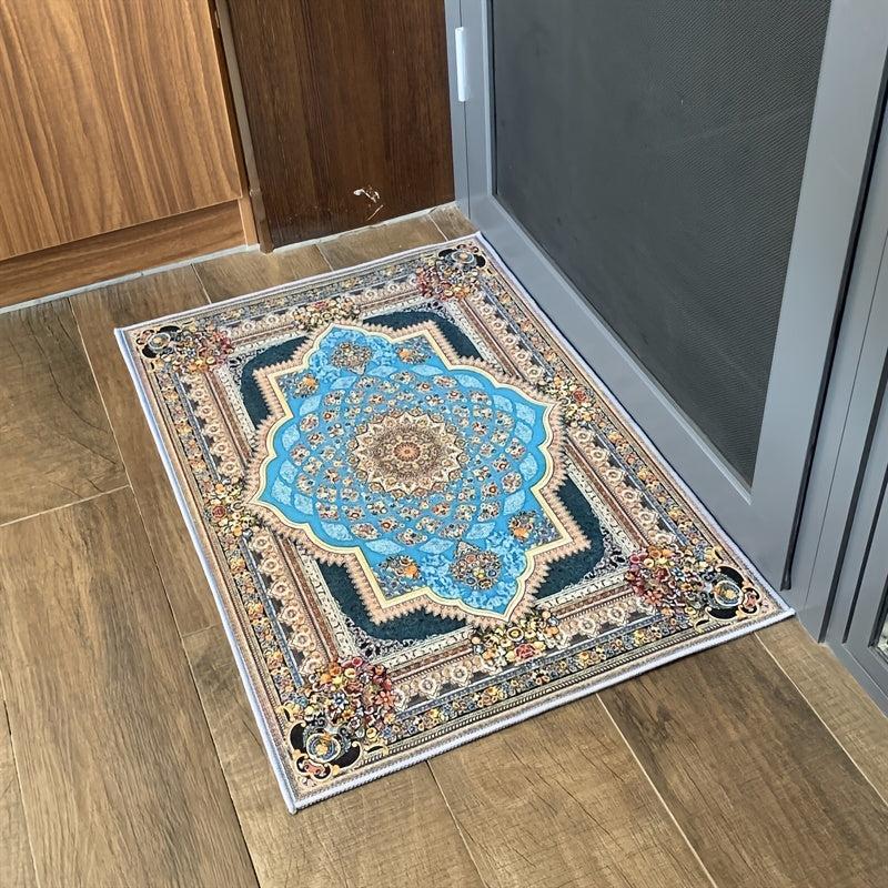 Vintage Non-slip Floral Welcome Door Mat