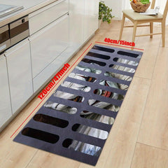 3D Illusion Clown Trap Horror Door Mat Non slip Floor Carpet