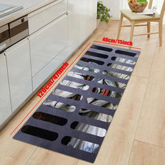 3D Illusion Clown Trap Horror Door Mat Non slip Floor Carpet