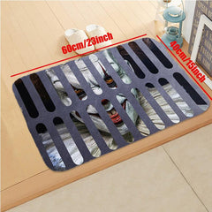 3D Illusion Clown Trap Horror Door Mat Non slip Floor Carpet