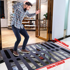 3D Illusion Clown Trap Horror Door Mat Non slip Floor Carpet