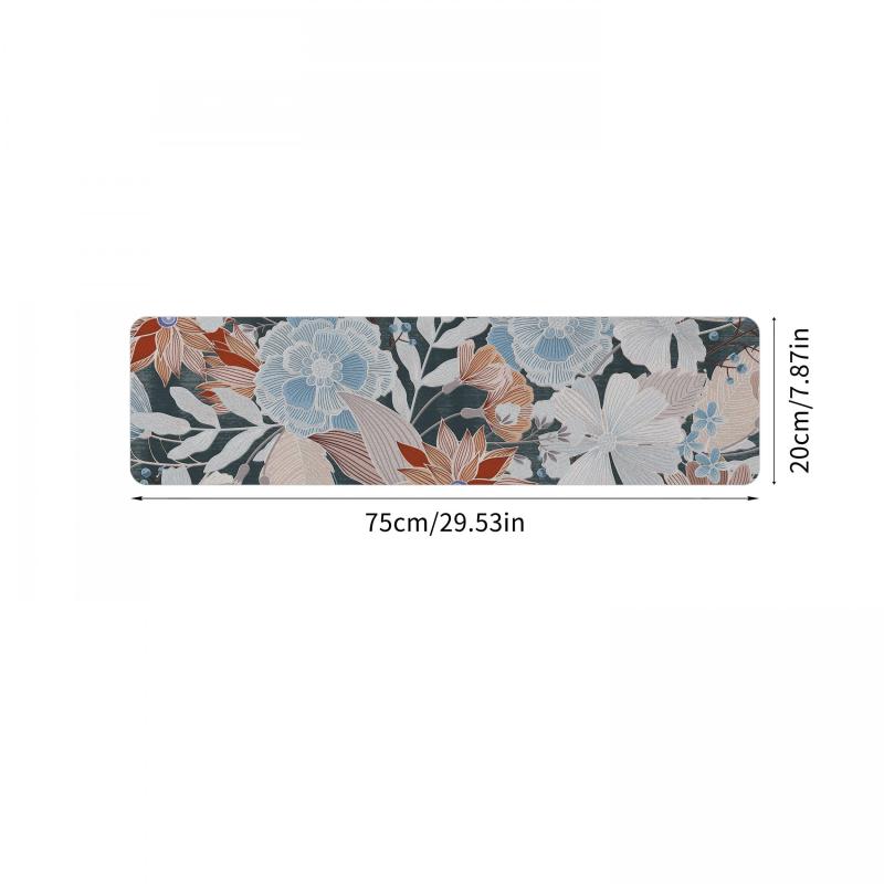 Woven Floral Print Stair Mat Non slip Carpet Indoor Stair Rug