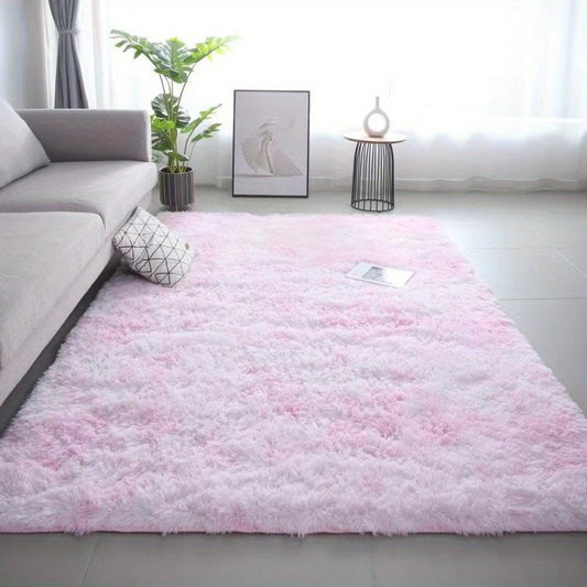 Tie Dye Plush Rug Soft Decorative Throw Rug