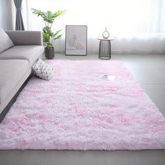Tie Dye Plush Rug Soft Decorative Throw Rug