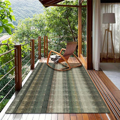 1pc Abstract Woven Area Rugs Anti slip Distressed Outdoor Rugs