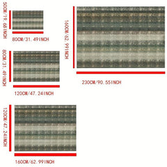 1pc Abstract Woven Area Rugs Anti slip Distressed Outdoor Rugs
