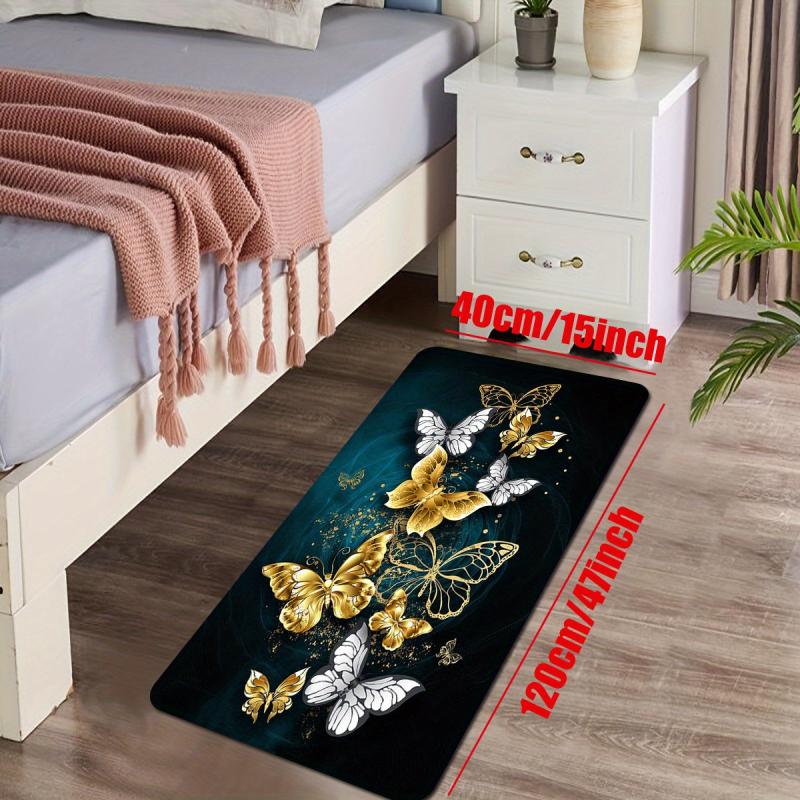 Non Slip Butterfly Print Rug for Home Decor