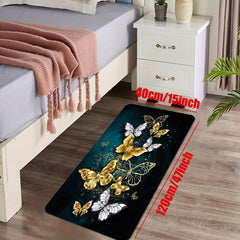Non Slip Butterfly Print Rug for Home Decor