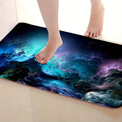 3D Illusion Galaxy Sea Of Clouds Flannel Area Rug