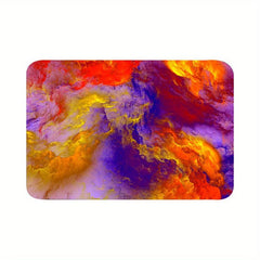 3D Illusion Galaxy Sea Of Clouds Flannel Area Rug
