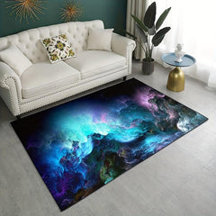 3D Illusion Galaxy Sea Of Clouds Flannel Area Rug