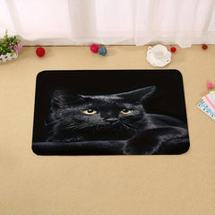 Soft Cat Floor Mat Quick Dry Absorbent Throw Rug Machine Washable Carpet