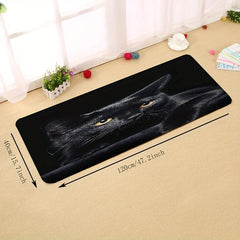 Soft Cat Floor Mat Quick Dry Absorbent Throw Rug Machine Washable Carpet