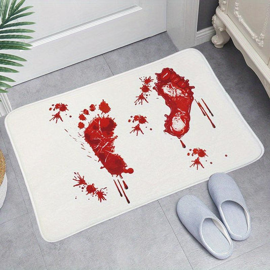 Blood Claw Bath Mat For Bathroom Halloween Decorative Washable Cover Floor Rug