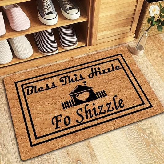 Modern Geometric Felt Doormat - Low Pile Indoor Outdoor