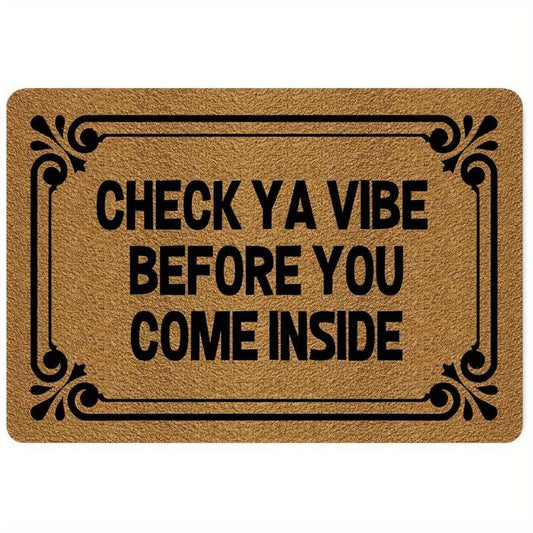 Funny Welcome Door Mat with Anti Slip Rubber Back - Kitchen Rugs Doormat