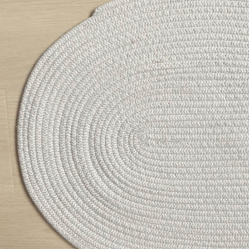 Hand-Woven Round Floor Mat 45X65cm Indoor Doormat