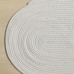 Hand-Woven Round Floor Mat 45X65cm Indoor Doormat