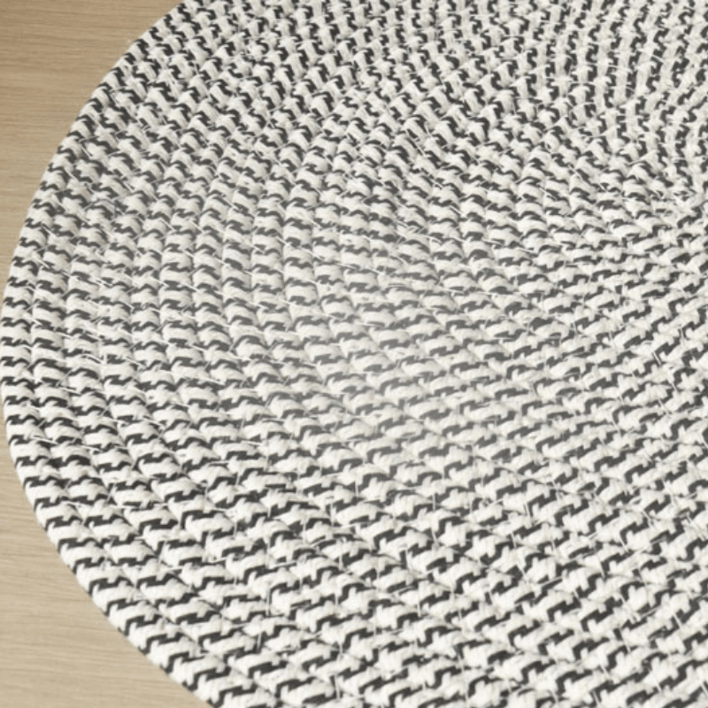 Hand-Woven Round Floor Mat 45X65cm Indoor Doormat