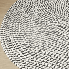 Hand-Woven Round Floor Mat 45X65cm Indoor Doormat